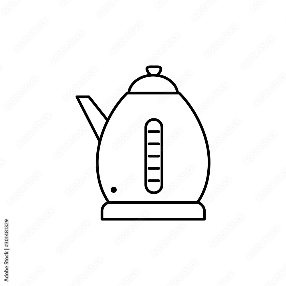 Obraz premium Isolated coffee pot icon line design