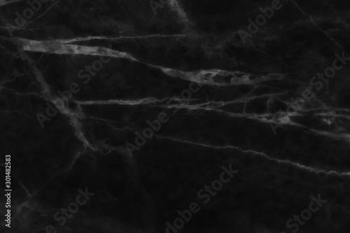 Black marble texture with natural pattern high resolution for wallpaper. background or design art work