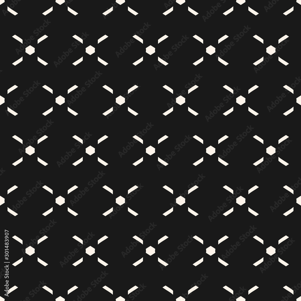 Vector crosses seamless pattern in traditional ethnic style. Black and white Vector crosses seamless pattern in traditional ethnic style. Black and white