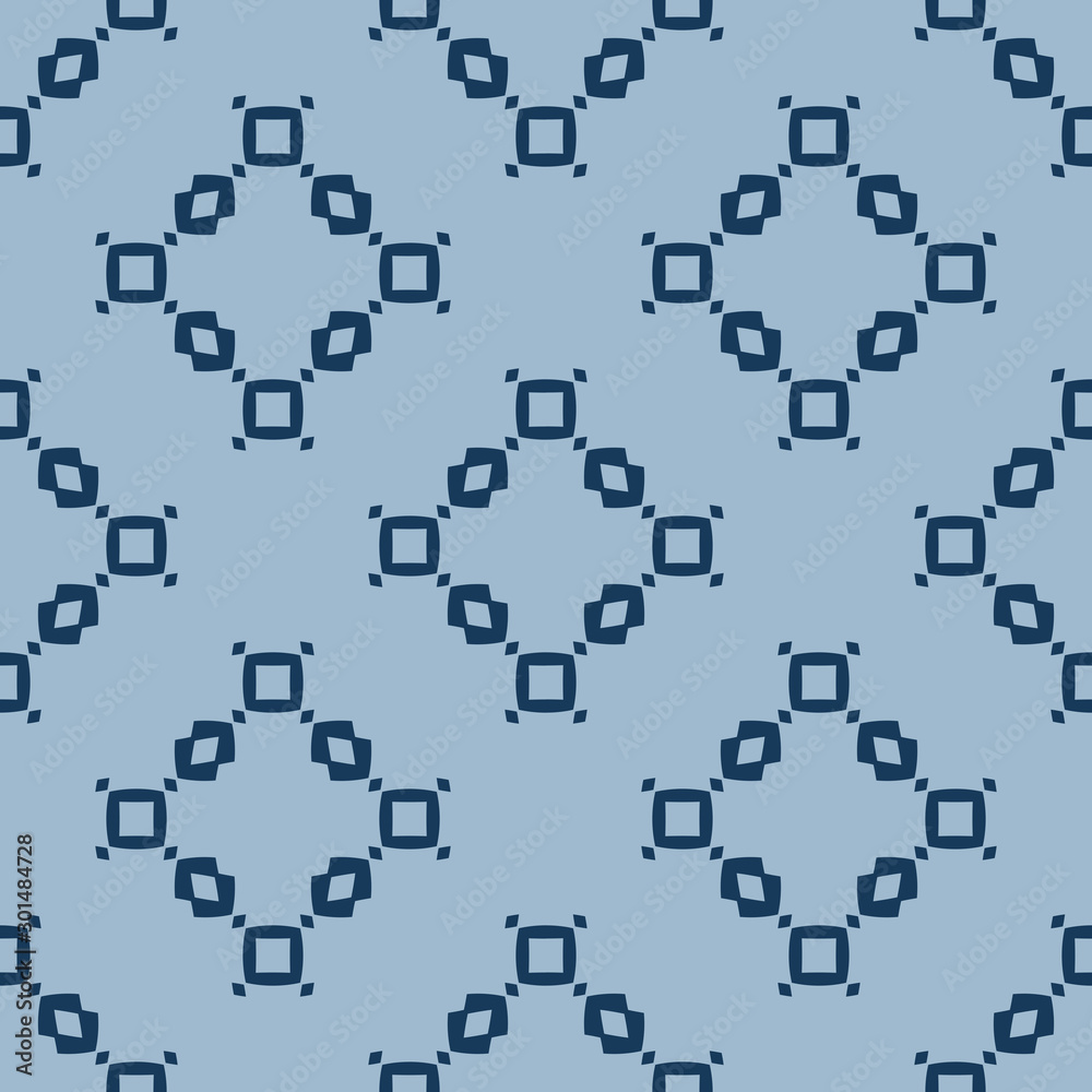 Naklejka premium Simple minimalist geometric texture. Vector seamless pattern with small shapes