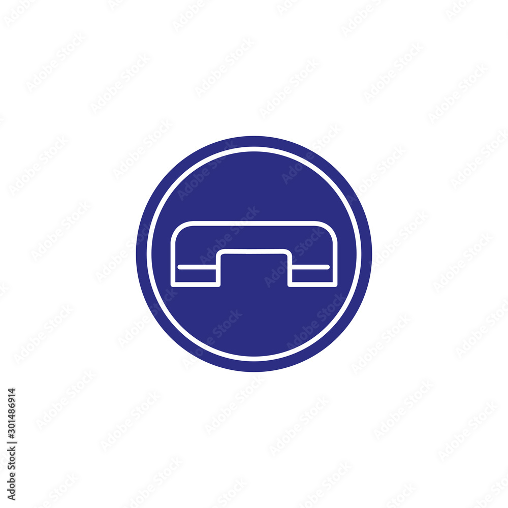Isolated social media phone icon block flat design Isolated social media phone icon block flat design