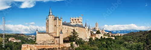 Alcazar of Segovia panorama