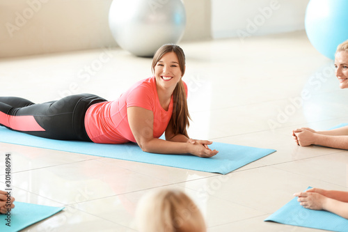 Body positive women resting...