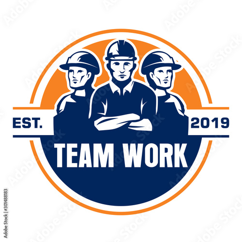 Team Work worker Logo