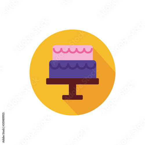 Isolated sweet cake icon vector design