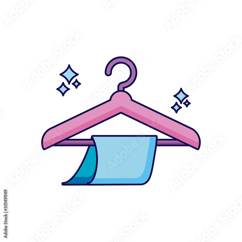 Isolated clean towel detailed design