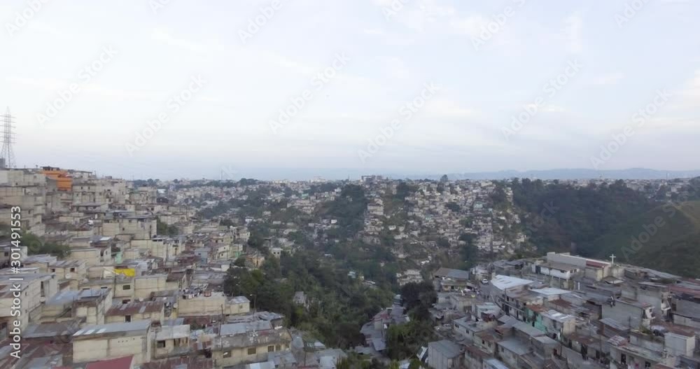 Guatemala Neighborhood Housing with Clear Sky in the Afternoon Guatemala Neighborhood Housing with Clear Sky in the Afternoon