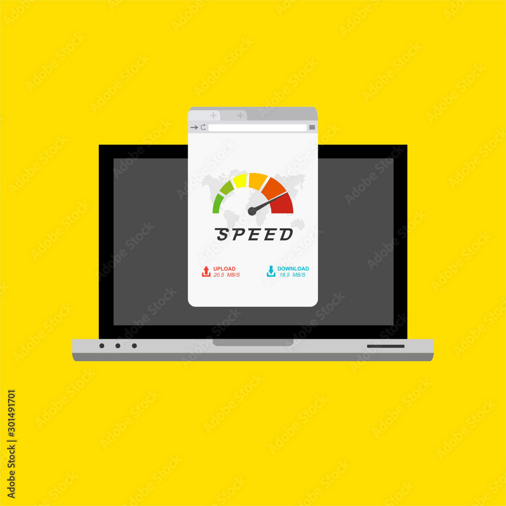 laptop acceleration icon . Website speed loading time. Vector stock illustration. laptop acceleration icon . Website speed loading time. Vector stock illustration.