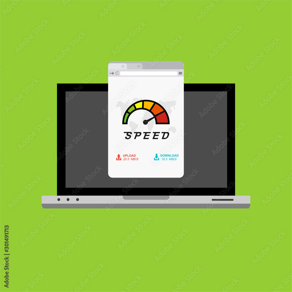 laptop acceleration icon . Website speed loading time. Vector stock illustration. laptop acceleration icon . Website speed loading time. Vector stock illustration.