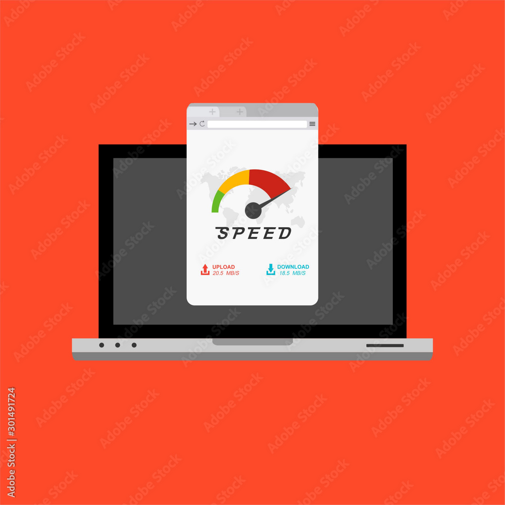 laptop acceleration icon . Website speed loading time. Vector stock illustration. laptop acceleration icon . Website speed loading time. Vector stock illustration.