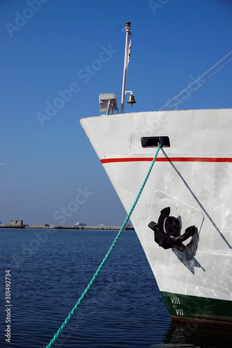 29 October 2019, Izmir Turkey, Zubeyde hanım education and museum ferry anchored at izmir konak for the republic day photo