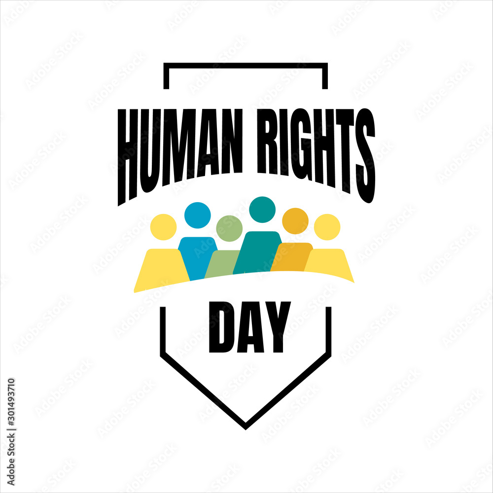 lettering of human rights day design vector banner web graphic concept lettering of human rights day design vector banner web graphic concept
