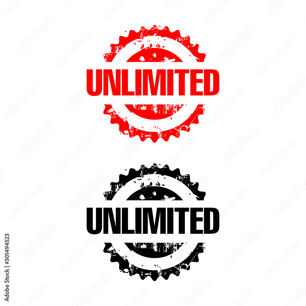 letter of unlimited red rubber stamp vector design isolated letter of unlimited red rubber stamp vector design isolated