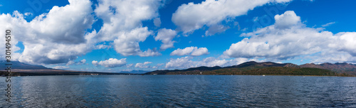 (山梨県ｰ風景パノラマ)山中湖畔のパノラマ風景２ © moarave
