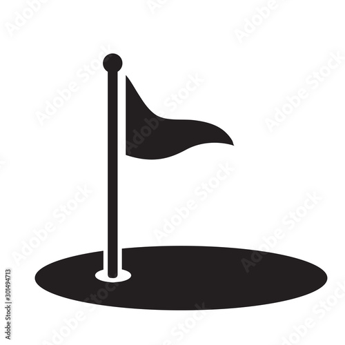 golf flag icon vector design illustration