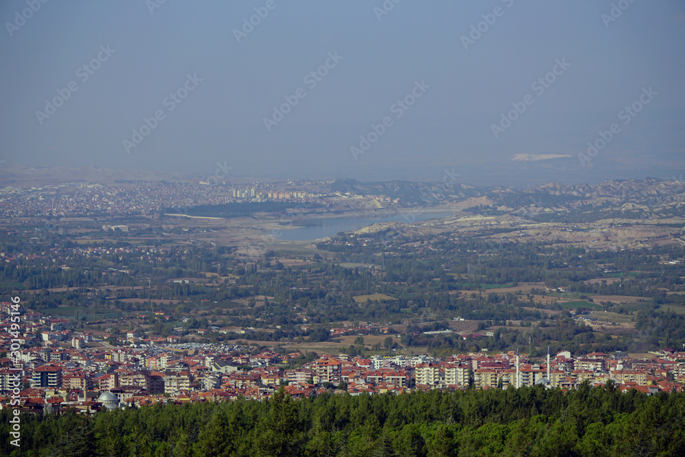 Denizli panoramic view from above