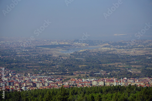 Denizli panoramic view from above