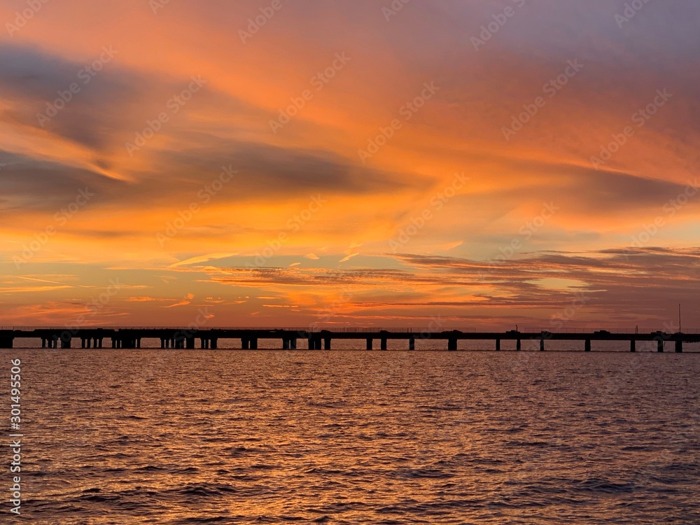 sunset on beach