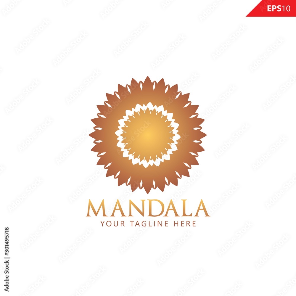 Fototapeta premium Elegant Ornament / Luxury Golden Mandala logo design vector