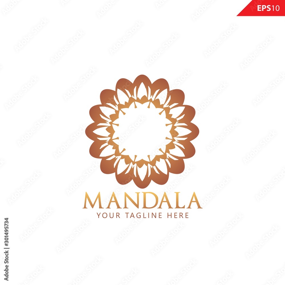 Fototapeta premium Elegant Ornament / Luxury Golden Mandala logo design vector