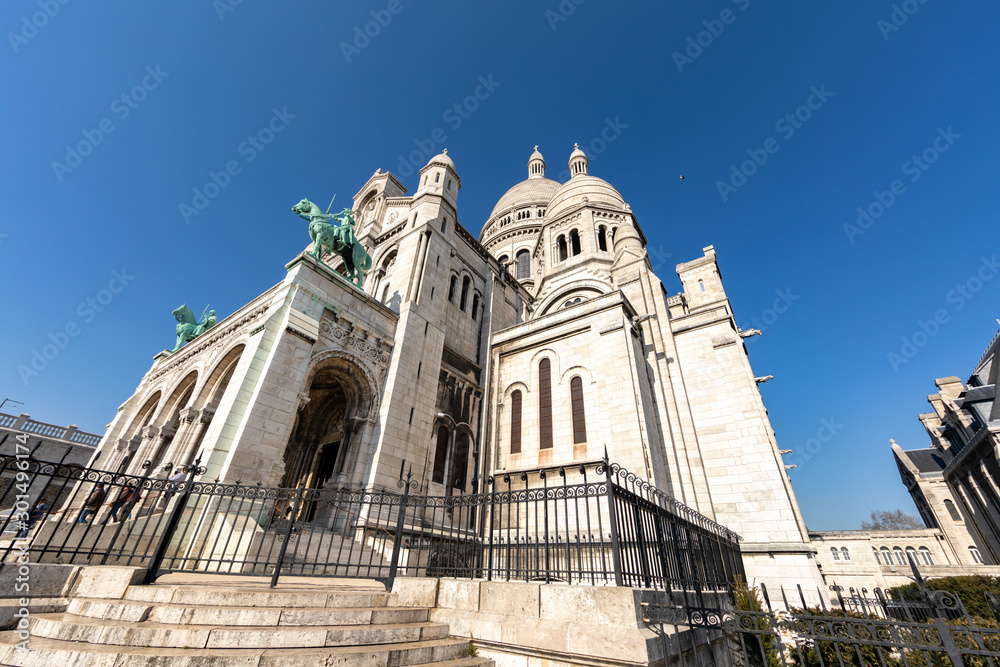 Paris, France - The Sacre-coeur basilica in Montmartre