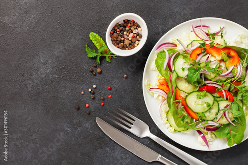 Fresh vegetable salad