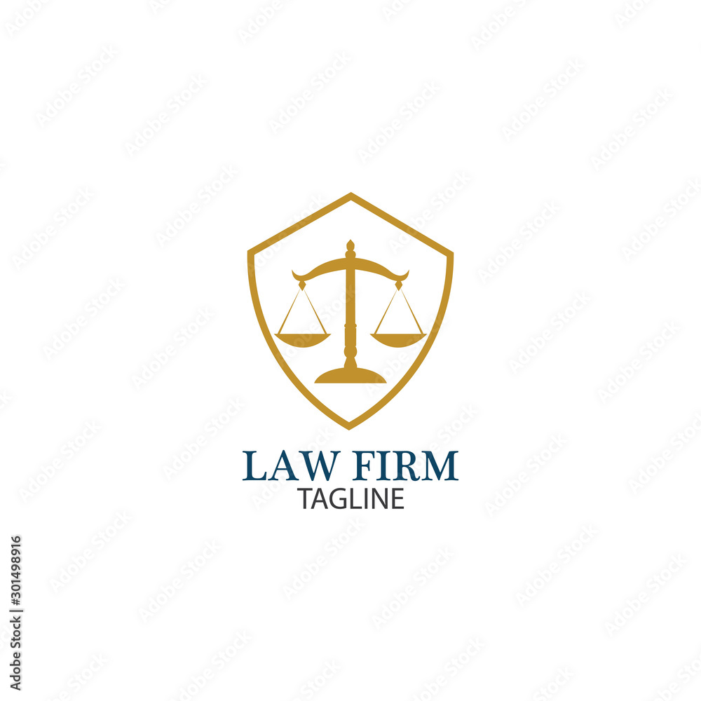 Law Firm logo and icon design template-vector Law Firm logo and icon design template-vector