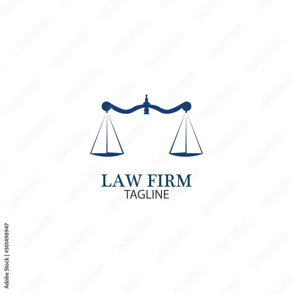 Law Firm logo and icon design template-vector Law Firm logo and icon design template-vector