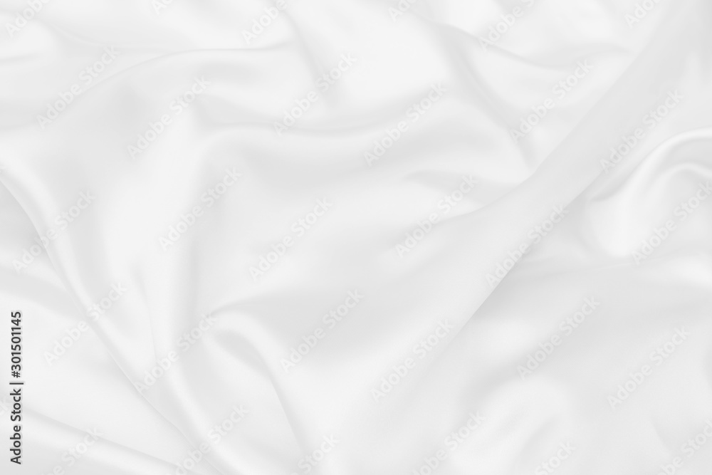 white satin fabric texture soft blur background