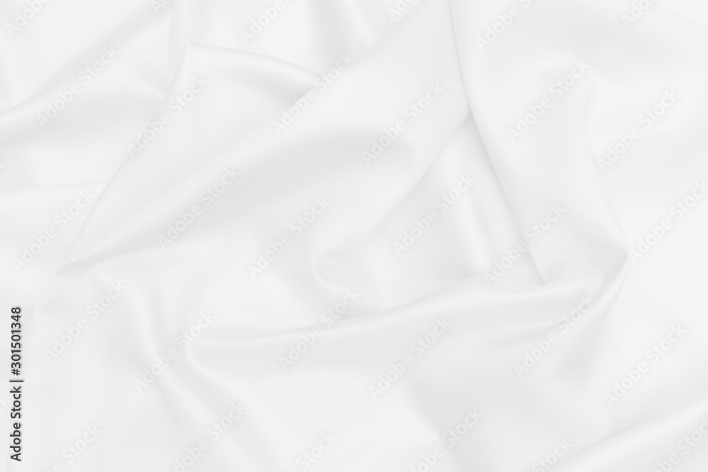 white satin fabric texture soft blur background