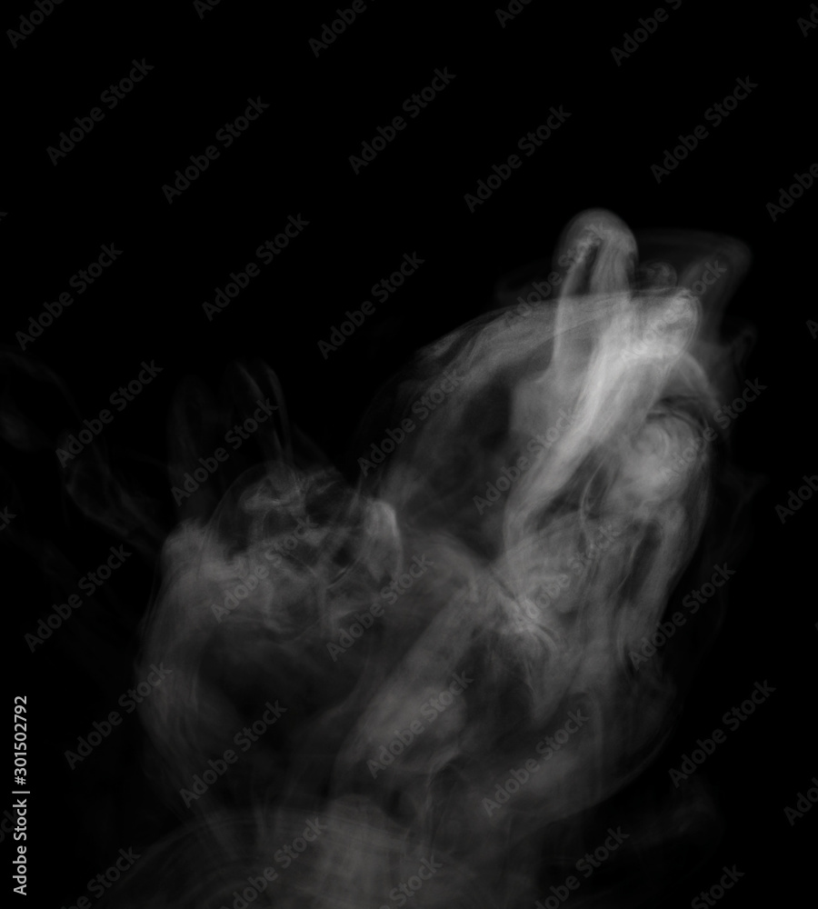 Abstract powder or smoke isolated on black background Abstract powder or smoke isolated on black background