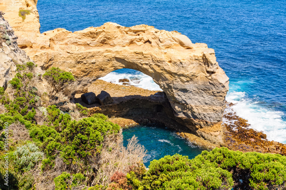 This naturally sculptured arch stands at 8 meters high - Port Campbell, Victoria, Australia This naturally sculptured arch stands at 8 meters high - Port Campbell, Victoria, Australia