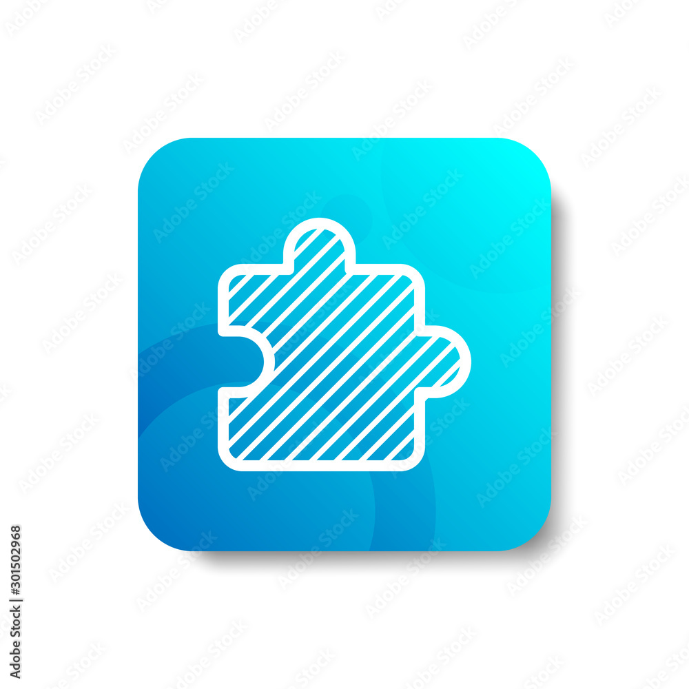 puzzle strategy concept round icon in outline / line and stripes style with colorful smooth gradient background, suitable for mobile and web UI, app button, infographic puzzle strategy concept round icon in outline / line and stripes style with colorful smooth gradient background, suitable for mobile and web UI, app button, infographic