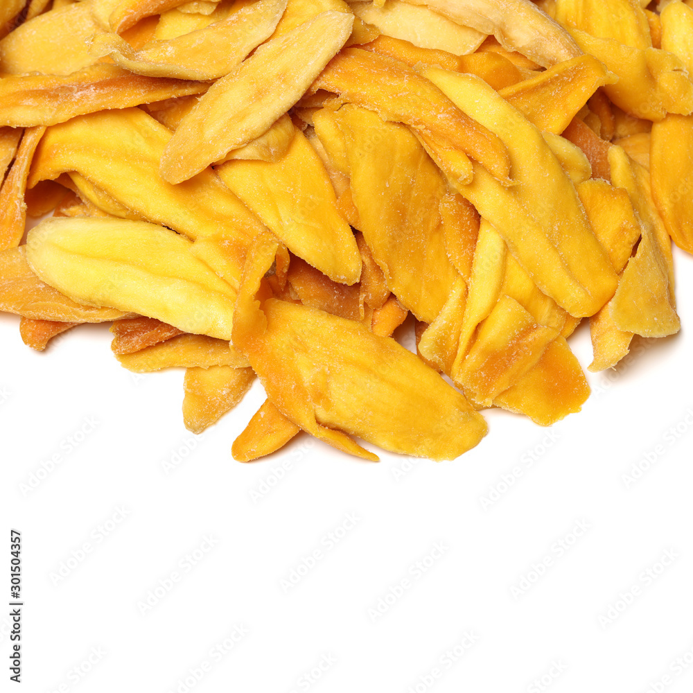 Mango. dry mango on the background
