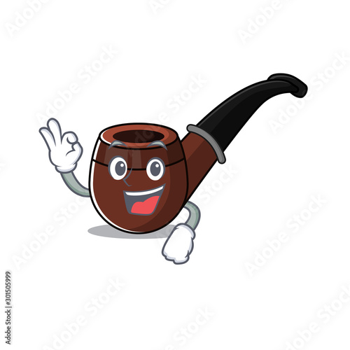 cheerful cartoon the of okay smoke pipe