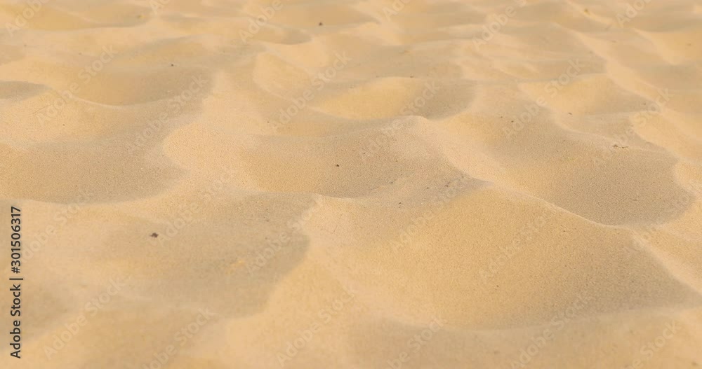 Sand line close up zooming in a desert or beach Sand line close up zooming in a desert or beach