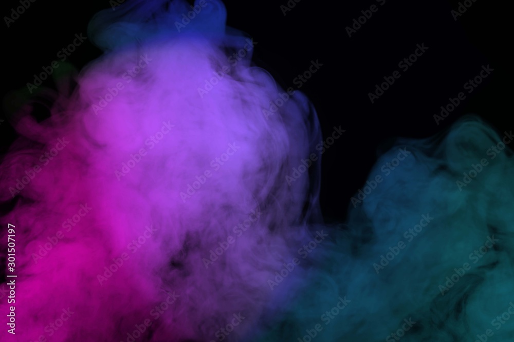 Abstract smoke isolated on black background,Rainbow powder Abstract smoke isolated on black background,Rainbow powder