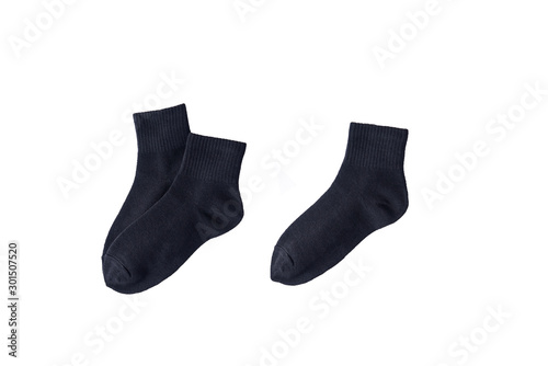 Black socks for men, comfortable to wear.