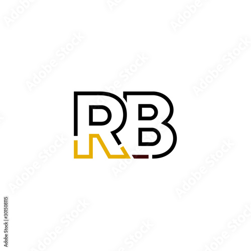 Letter RB logo icon design template elements