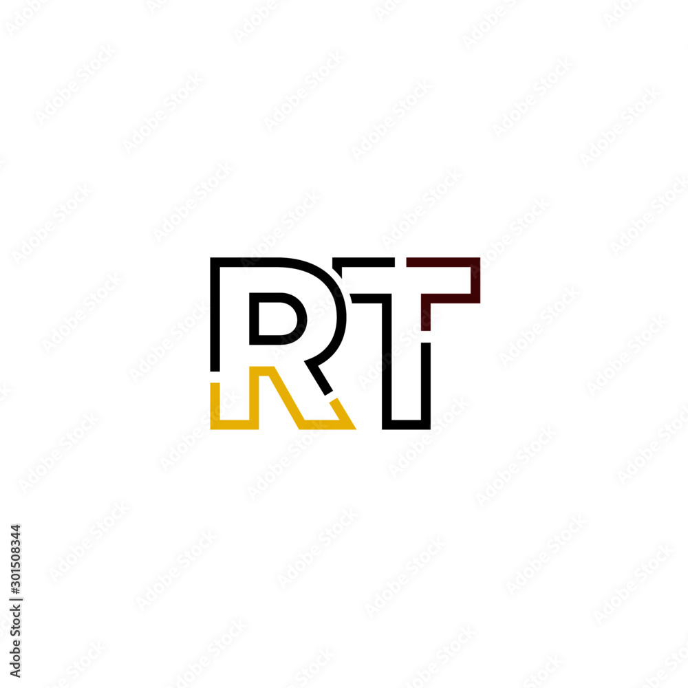 Letter RT logo icon design template elements Letter RT logo icon design template elements