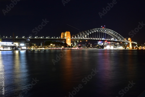The night view of Sydney in Australia