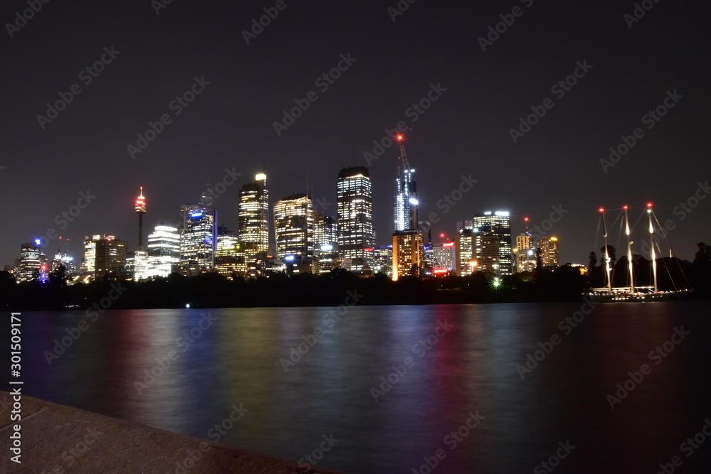 Fototapeta premium The night view of Sydney in Australia