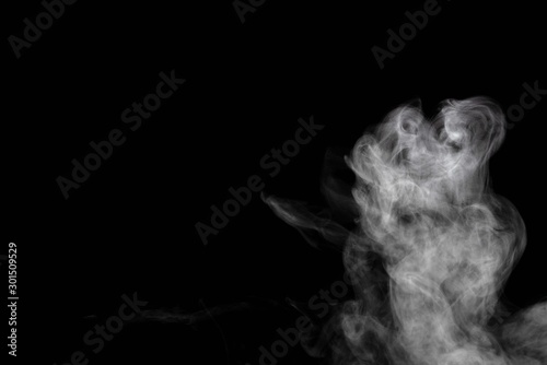 Abstract powder or smoke isolated on black background © sirawut
