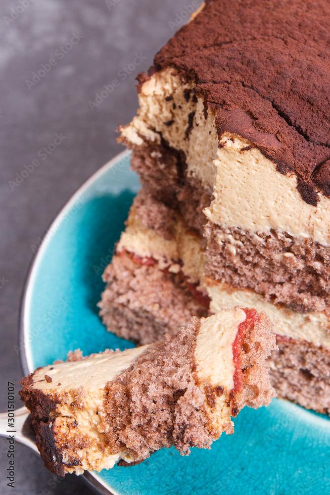 Tiramisu cake for different occasions. Delicious dessert Tiramisu cake for different occasions. Delicious dessert