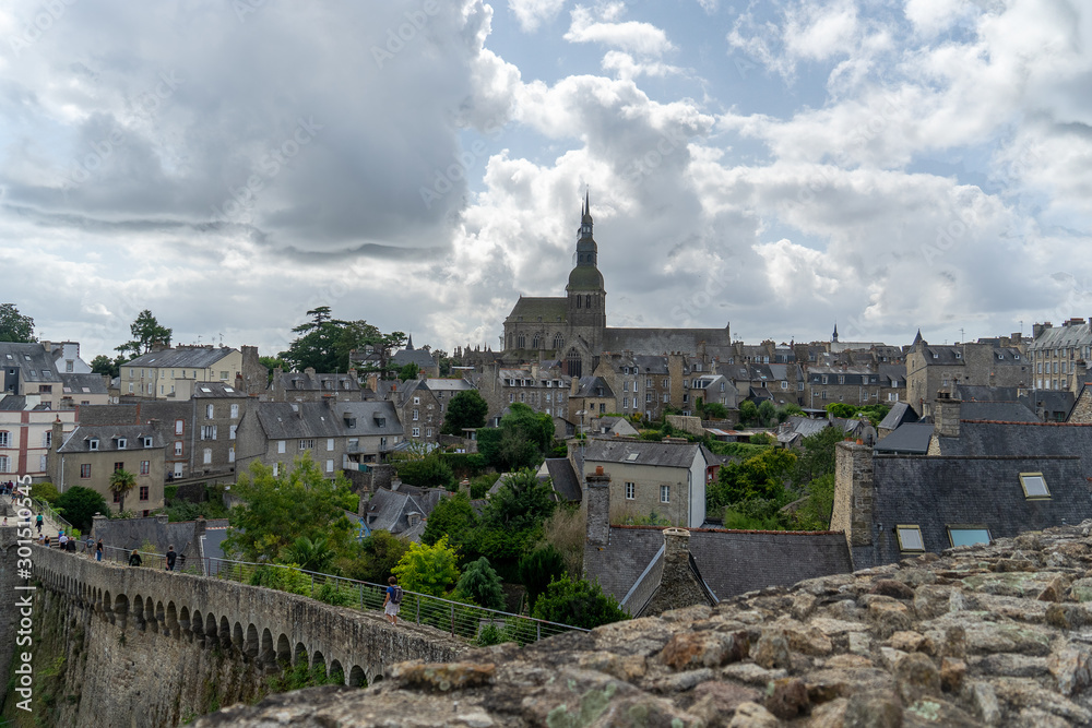 Obraz premium Dinan historic town in France Bretagne