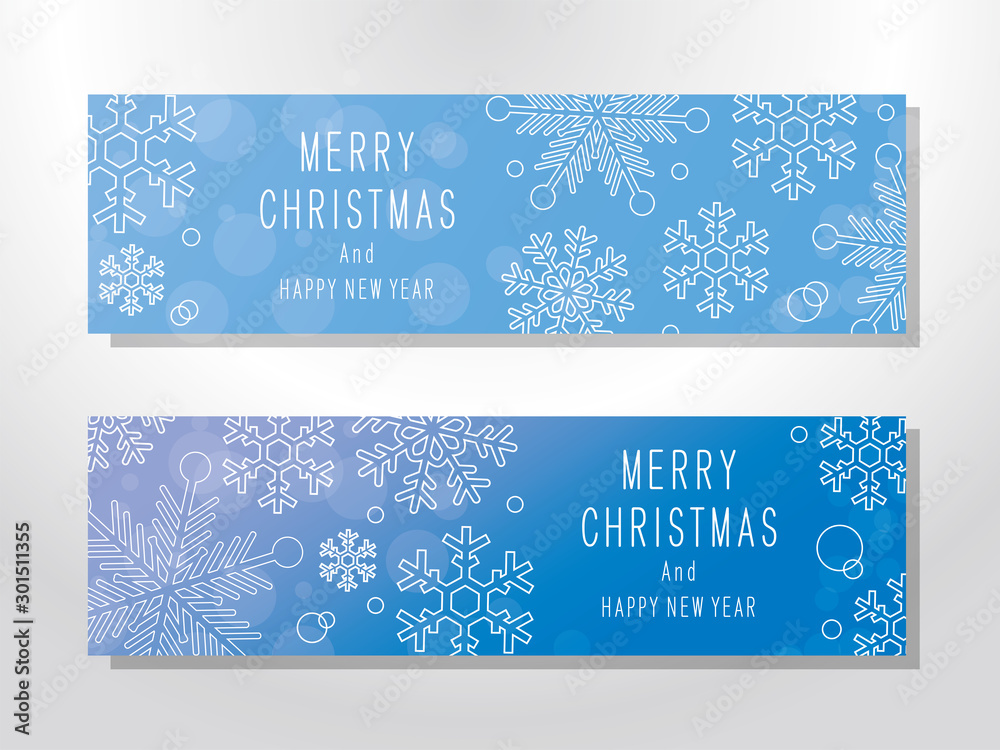 Christmas season card design set