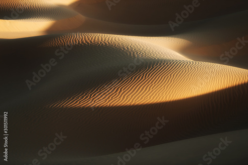 Foto Desert sand dunes in Morocco.