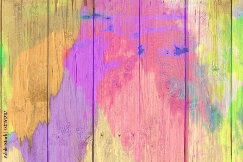 Abstract colorful pastel with gradient multicolor toned textured  on wood background, ideas graphic design for web design or banner