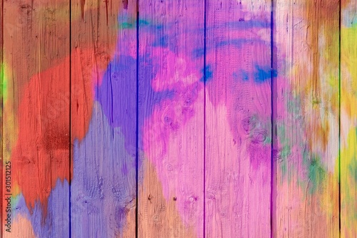 Abstract colorful pastel with gradient multicolor toned textured  on wood background, ideas graphic design for web design or banner