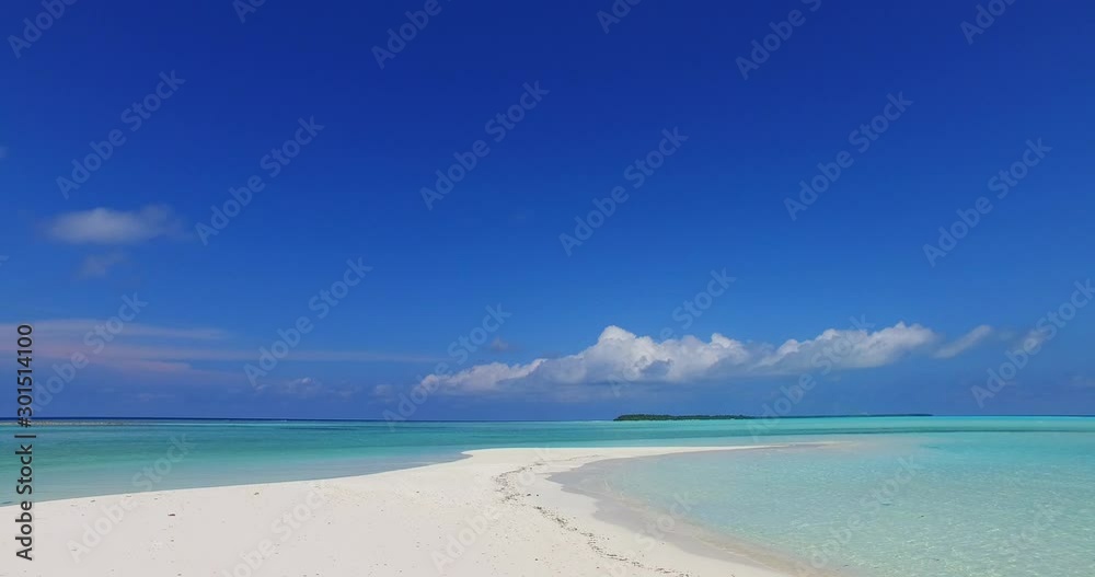 Fiji Breath Taking Long White Strip of Pure Sand and Gorgeous Sky Fiji Breath Taking Long White Strip of Pure Sand and Gorgeous Sky